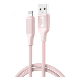 XO Design Cablu Date si Incarcare USB-A - Lightning XO Design NB265, 12W, 1m, Roz