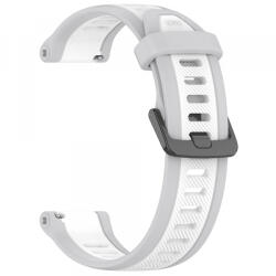 Techsuit Curea Techsuit W053 pentru Huawei Watch / Garmin Watch Series, 18mm, Alba - koubsolutions