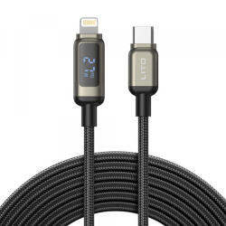 Lito Cablu Date si Incarcare USB-C - Lightning Lito LD15 Display, 27W, 1m, Negru - koubsolutions