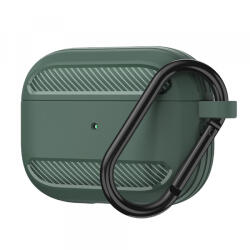 Techsuit Husa Techsuit Carbon pentru Apple AirPods 3, Verde - koubsolutions