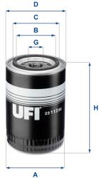 UFI Filtru ulei UFI 23.112. 00 (23.112.00)
