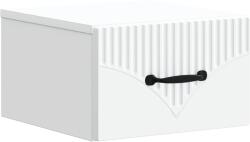 vidaXL Dulap de noapte suspendat Alb 34, 5 x 33 x 20 cm Lemn prelucrat GartenMobel Dekor (898935)
