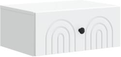 vidaXL Dulap de noapte suspendat Alb 49 x 34, 5 x 20 cm Lemn prelucrat GartenMobel Dekor (898105)