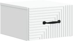 vidaXL Dulap de noapte suspendat Alb 34, 5 x 33 x 20 cm Lemn prelucrat GartenMobel Dekor (898595)