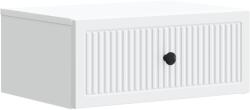 vidaXL Dulap de noapte cu sertar Alb 49 x 34, 5 x 20 cm Lemn prelucrat GartenMobel Dekor (897935)