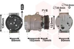 VAN WEZEL Compresor, climatizare VAN WEZEL 4300K069 (4300K069)