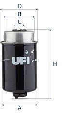 UFI filtru combustibil UFI 24.464. 00 (24.464.00)