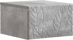 vidaXL Masa laterala montata pe perete Gri Beton 34, 5 x 33 x 20 cm GartenMobel Dekor (898771)