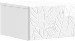 vidaXL Dulap de noapte suspendat Alb foarte lucios 49 x 34, 5 x 20 cm GartenMobel Dekor (898793)