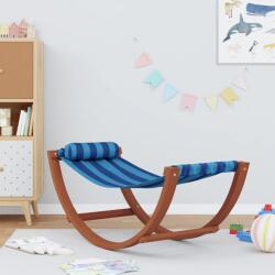 vidaXL Hamac balansoar pentru copii, albastru, tesatura, dungi GartenMobel Dekor (363468)