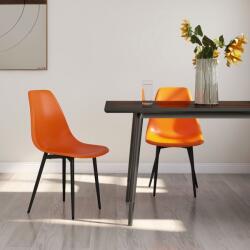 vidaXL Scaune de bucatarie, 2 buc. , portocaliu, PP GartenMobel Dekor (338060)