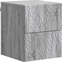 vidaXL Dulap de noapte suspendat Sonoma gri 34, 5 x 33 x 40 cm GartenMobel Dekor (898817)