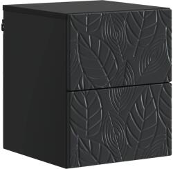vidaXL Dulap de noapte suspendat Negru 34, 5 x 33 x 40 cm GartenMobel Dekor (898807)