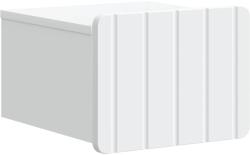 vidaXL Dulap de noapte suspendat Alb 33 x 34, 5 x 24 cm Lemn prelucrat GartenMobel Dekor (898255)
