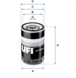 UFI Filtru ulei UFI 23.130. 00 (23.130.00)