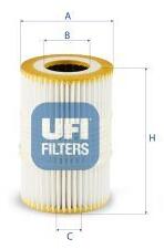 UFI Filtru ulei UFI 25.247. 00 (25.247.00)
