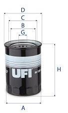 UFI Filtru ulei UFI 23.121. 00 (23.121.00)