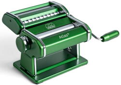 MARCATO Marcato - Atlas+ Masina de paste din aluminiu proaspat anodizat cu 4 tipuri, Lasagna, fettuccine, tagliolini si spaghete made in Italy, compatibile cu accesorii suplimentare (AT+VER)
