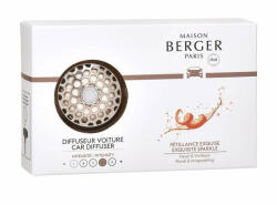 Maison Berger Paris Autóillatosító diffúzor ajándékszett króm + intenzív csillogó utántöltő