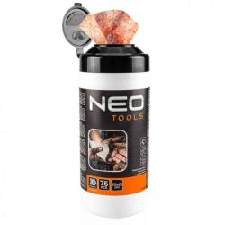 NEO TOOLS Kéz-és felülettisztító csiszolókendõ, 75 lap, ragasztó, gyanta, szilikon, lakk, festék, poliuretán hab és polimer (10-408)