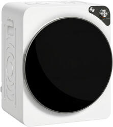 HOMCOM Mini uscător portabil 5 kg, 5 programe, 1000W, până la 60℃, timer, tambur din oțel inoxidabil, pentru casă, Alb | Aosom Romania (B61-022V90WT)