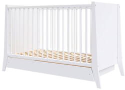 Hubners Patut Copii Hubners Cosmo din Lemn 120x60cm +0luni cu Sertar Alb (PHCOS12ALS)