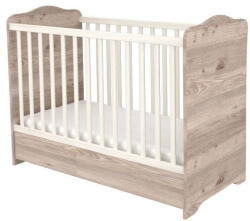 Hubners Patut Copii Hubners Sofia din Lemn cu Sertar 120x60cm Crem Nisip (PHSSCN)