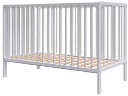 Hubners Patut Copii Hubners Dominic din Lemn 120x60cm +0luni Alb (PHDOM12AL)