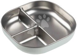 Beaba Farfurie pentru bebeluși Stainless Steel cu compartimente Misty Green Beaba din oțel inoxidabil, compartimentată, verde, de la 4 luni (BE913641) Set pentru masa bebelusi