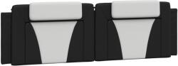 vidaXL fekete és fehér műbőr fejtámla párna 180 cm 2.05 kg (374809VidaXL)