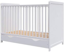 Hubners Patut Copii Hubners Paula din Lemn 120x60cm cu Sertar +0luni Alb (PHPAU12ALS)