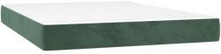 vidaXL sötétzöld bársony zsebrugós ágymatrac 120x210x20 cm 20.35 kg (4016579VidaXL)