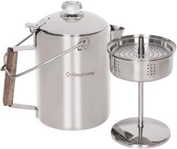 KingCamp 9 Cup stainless steel coffee pot