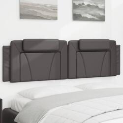 vidaXL szürke műbőr fejtámla párna 180 cm 2.05 kg (374807VidaXL)