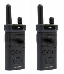PNI Kit Statii radio portabile PNI PMR R60 446MHz 0.5W 16CH programabile Scan blocare taste SOS Monitor 1200mAh set 2 bucati (PNI-R60-2) Statii radio