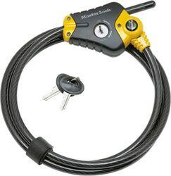 MasterLock Cablu cu sistem de blocare ajustabil Master Lock de 4 5 m Ø 10 mm 4 chei (72eurd)