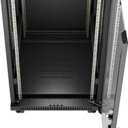 Lanberg FF01-6824-12BL rack cabinet 24U Freestanding rack Black (FF01-6824-12BL) - vexio