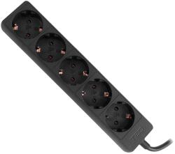 TED Electric Prelungitor 5 prize Schuko, 3 m, cablu 3x1, 5 mm2, 16A/3680W, negru, TED Electric TED001832 (A0113209)
