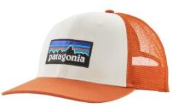 Patagonia P-6 Logo Trucker Hat Capac White w/Redtail Rust