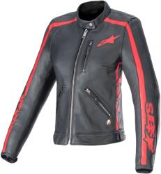 Alpinestars Stella Dyno női bőr motoros dzseki fekete-piros - motozem - 163 880 Ft