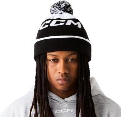 CCM Căciulă Team Pom Knit Polar Fleece Black