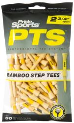 Pride Tee Tee de golf Pride Tee Bamboo Step Tees Yellow