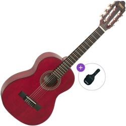 Valencia VC202 Basic SET Transparent Wine Red Klasszikus gitár