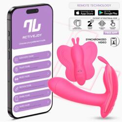 INTOYOU App Series Wingy Butterfly Vibrator with App Peach Red Vibrator