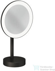 Kludi VELA R álló LED kozmetikai tükör 3x nagyítással, szálcsiszolt gunmetal 58995N2F (58995N2F)