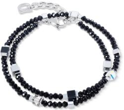 Coeur de Lion Joyful Colours Flex silver-black karkötő 4460/30-1317 (4460/30-1317)