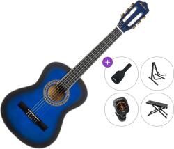 Pasadena PC-10-3/4 Premium SET Blue Burst Chitară clasică mărimea ¾ pentru copii