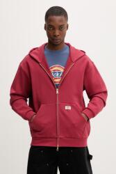 Dickies cipzáras melegítőfelső kapucnival férfi pamut - piros S
