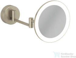 Kludi VELA R fali kozmetikai LED-es tükör 3x nagyítással, szálcsiszolt nikkel 58995N5W (58995N5W)
