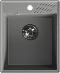 Laveo Hub, 1 rekeszes gránit mosogató 394x485x204 mm, sötétszürke (Volcano), LAV-SPH_V10Y (LAV-SPH_V10Y)